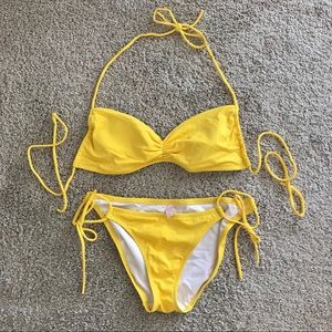 Yellow Victoria’s Secret Bikini 2 Piece Set
